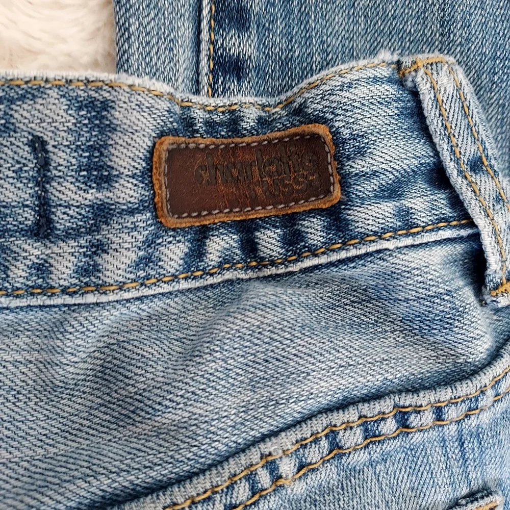 Charlotte Russe Slouchy Slim Super distressed jeans size 0 Grunge Relaxed